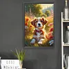 Happy Dog-Paint By Numbers Acrylic Painting 40*60CM