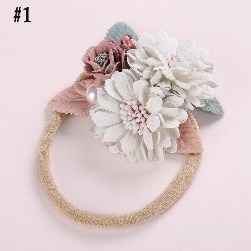 2019 Baby Accessories Infant Kids Girls Baby Toddler Princess Flower Headband Hair Band Headwear New Party Photo Props Gifts