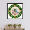 >SALE<5D DIY Partial Special Shaped Drill Diamond Painting Kit Wreath Decor 30x30cm