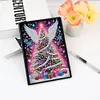 (US Local)50-Page A5 Christmas Tree Diamond Painting Notebook for Adult Holiday Gift