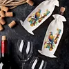 4pcs DIY Diamond Painting Wine Bag Rhinestones Liquor Bottle Cover (Butterfly)