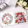 6Pcs Diamond Painting Love Flower Gifts Diamond Painting Greeting Card for Adults Beginners