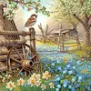 (US Local)4Pack Houses-Full Round Diamond Painting(40x40cm)