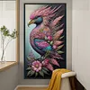 >SALE<5D DIY Full Round Drill Diamond Painting Flowers and Birds Kit Home Decor40x70cm
