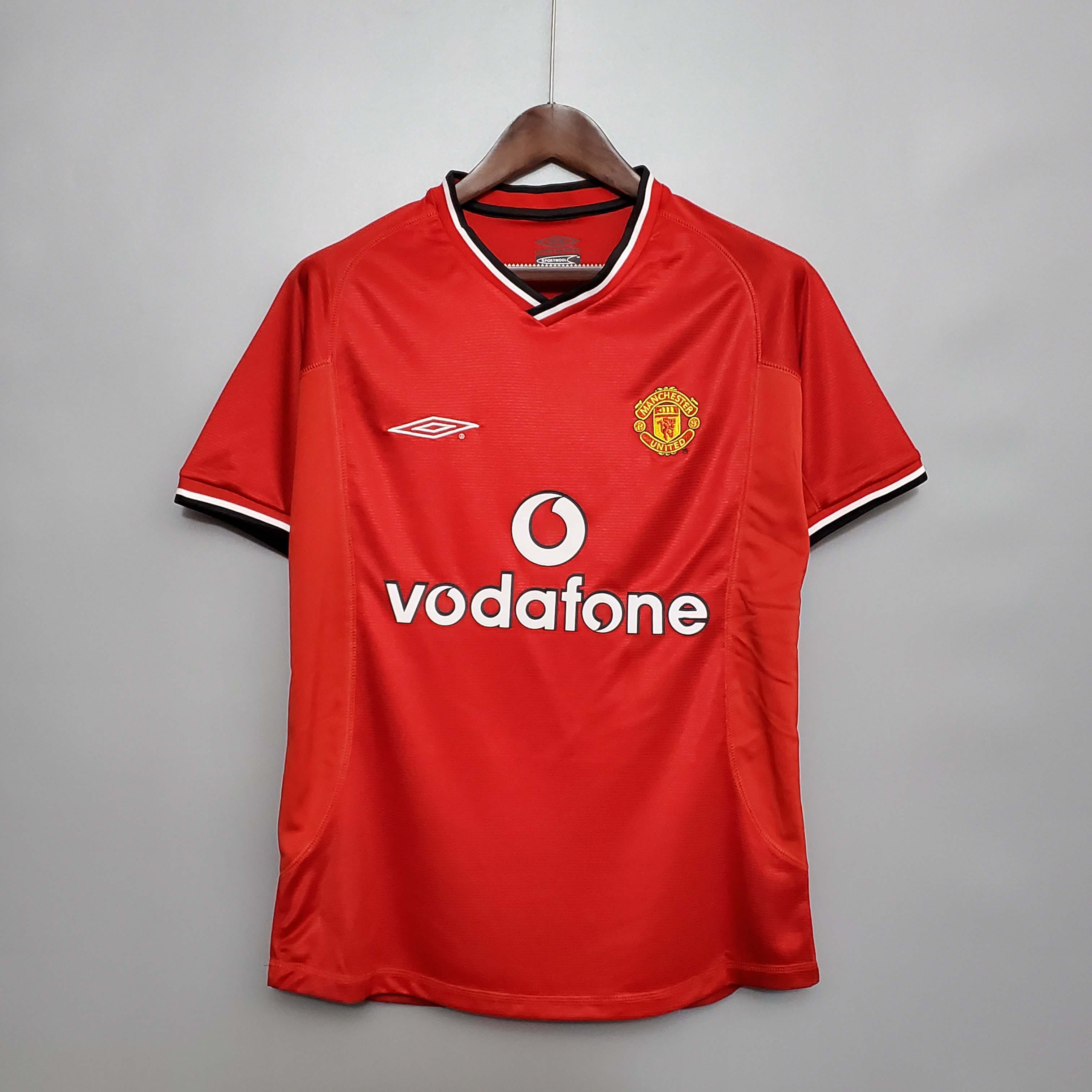 2000-2002 Retro Manchester United Home Football Shirt 1:1 Thai Quality