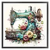 Sewing Machine - 14CT Cross Stitch - 40*40cm