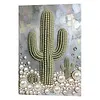 Cactus DIY Pearl Painting Kit with Frame 30x40cm Pearl Gem Paintings Picture Arts Craft for Adults Beginners Gift Home Wall Decor