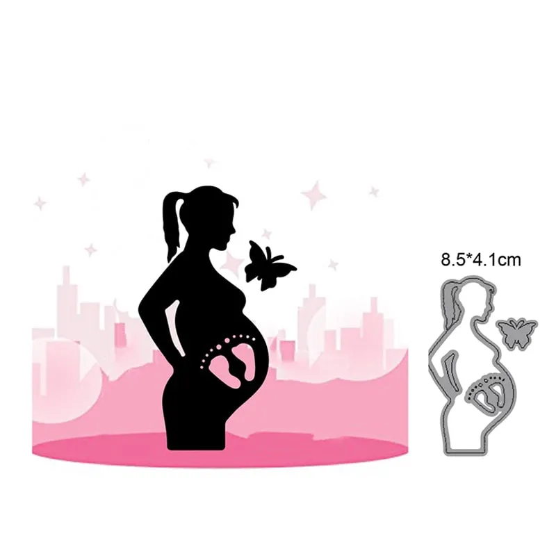 Heart Rains Umbrella Girl Metal Cutting Dies Cut Die Mold Decoration Scrapbook Paper Craft Knife Mould Blade Punch Stencils Dies