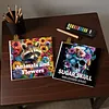 4 Pcs Skull Coloring Book Set Mindfulness Art Books for Adults 