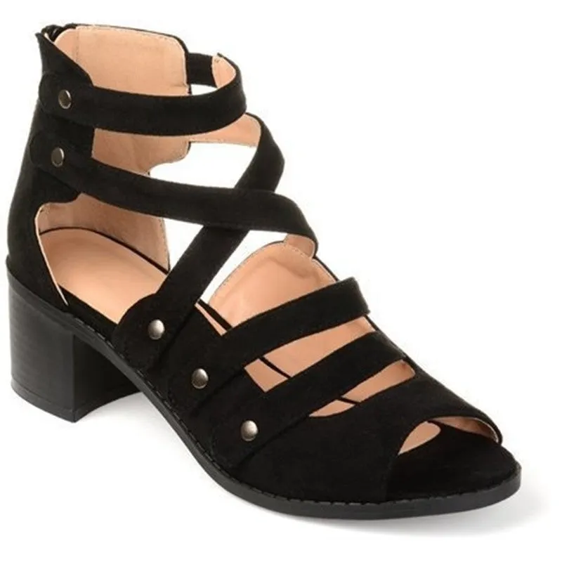 Spring Multi-Strap Heeled Sandals