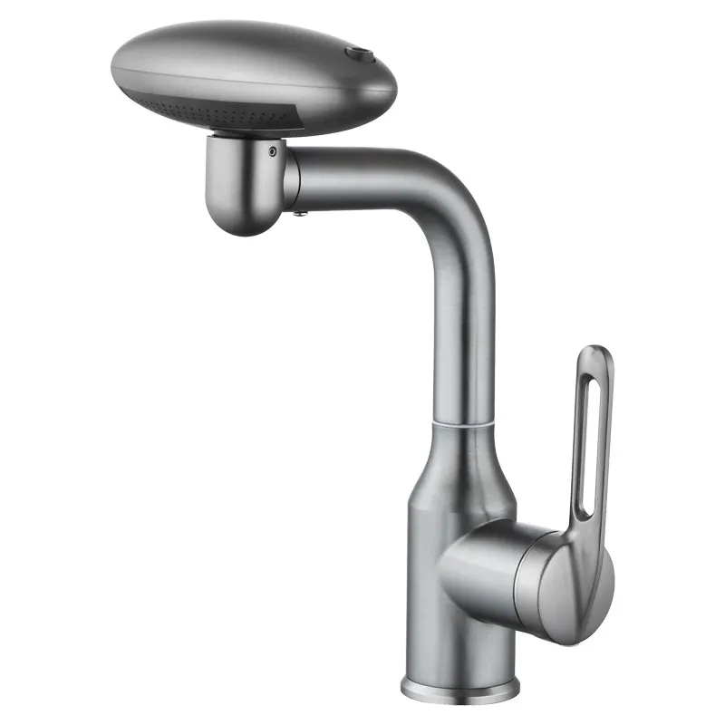 Single-Handle Modern Stainless Steel Flying Saucer Bath Shower Faucet Multifunctional Space Rain Jet Hot Cold Bathroom Villa