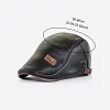 B&eacute;ret en cuir tendance pour homme