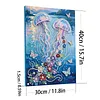 Two Jellyfish DIY Pearl Painting Kit with Frame 30x40cm Pearl Gem Paintings Picture Arts Craft for Adults Beginners Gift Home Wall Decor