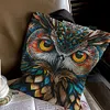 Owl-11CT DIY Stamped Cross Stitch Shopping Bag 40*40cm/15.75*15.75in