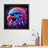 Diamond Painting -DIY Round Drill Colorful Eagle(40*40CM)