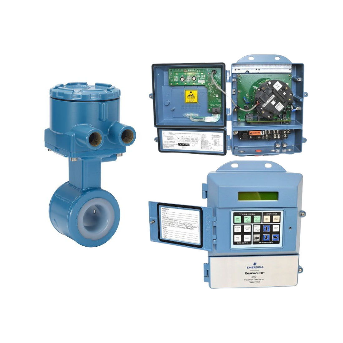 rosemount,Rosemount M-8712E Transmitter and 8711015 Sensor | Rosemount 8711 Wafer Magnetic Flow Meter