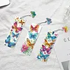 (US Local)3Pcs Special Shape Butterfly Diamond Painting Bookmark with Pendant