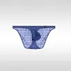 Men's Ultra-thin Transparent briefs Sexy U-Convex Tights Low-Rise Seamless Ice Silk Lace Underwear