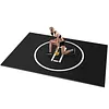 [US Local Warehouse] Wrestling Mat 10ft X 6.6ft Jiu Jitsu Mats Judo Mat with 3cm Thickness for PE Training Yoga BJJ MMA Grappling Boxing Martial Art (Black)