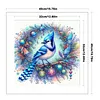 Garland Blue Tit-11CT Stamped Cross Stitch 40*40cm/15.75*15.75in