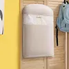 [US Local Warehouse] Space Saving Hanging Garment Bag w/ Self Compression Zipper Storage Bag(Beige M)