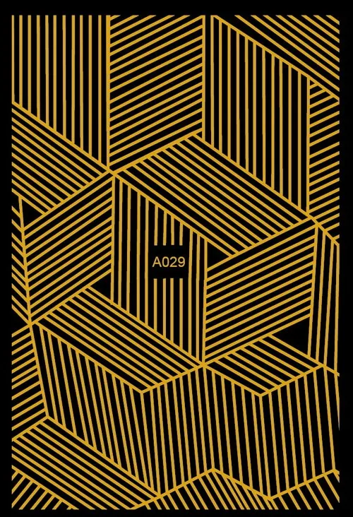 Black Wave Gold Stars White Line Nail Art Stickers Designs Manicure Sticker Back Glue Accessories for Nail Art Decoration Decals-Nail Inspo
