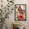 Butterfly Peony-Full Round Diamond Painting 40*60CM(Poster Style)