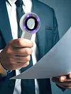 60X Handheld Magnifier with LED Light Illuminated Magnifying Glass for Reading