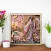 Japanese Geisha-Partial Special Shaped Diamond painting 30*30cm