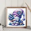 Blueberry Gnome - 11CT Stamped Cross Stitch - 45*45cm
