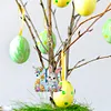 (US Local)PET Double Sided Special Shaped Easter Alphabet DIY Diamond Painting Keychain