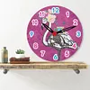 Diamond Painting Flamingo Wooden Wall Clock Home Decor