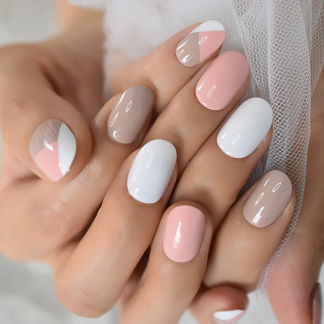 Detachable Medium Coffin Fakw Nails Snakeskin Nails Pre-Design Gelx Nails Tip Nails Stick On Nails Full Cover Nails Wholesale RU-Nail Inspo