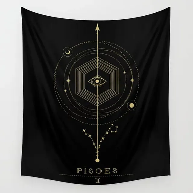 Tarot Tapestry Boho Tapestry Wall Hanging Moon Phase Magic Hand Tapestries Bedroom Decor Bedspread Cover Sun Moon Wall Decor
