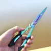 Multifunctional Fishing Pliers Long Nose Stainless Steel Hook Remover (Green)