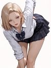 Stooping Android 18 Decorative Painting - Dragon Ball - Xingkong Studio
