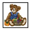 Teddy Bear-14CT Stamped Cross Stitch Kit(21*21cm)
