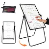 [US Local Warehouse] 35inx24in Magnetic Soccer Coaches Clipboard Tactical Dry Erase Board with Magnetic Markers Pen Eraser Portable Tactical Clipboard with Adjustable Stand for Basketball Volleyball Coaches