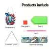 Statue of Liberty DIY Acrylic Diamond Painting Hanging Kit Special Shape Crystal Rhinestone Art Pendants Single Side Drill for Adults Gift Home Wall Or Window Decor