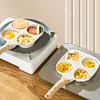 4-Cup Divided Omelet Pans Anti-Scald Medical Stone Frying Pan Thickened Skillet