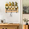 Wooden Special Shape Bee Gnome 3 Hooks No Punch Diamond Painting Hook Rail