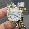 Women's Rolex Datejust 31mm Two Tone Yellow Gold on Jubilee with White Roman Dial Super clone