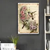 Hummingbird Flowers-Paint by Numbers Acrylic Painting 40*60CM(Poster style）(HOT)