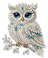 Owl DIY Special Shape Double sided Print Clear Diamond Art Kit Wooden Framed Diamond Painting Kit(22x22cm)