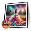 Superbe Fille En Jupe-Perceuse Ronde Peinture Diamant-40*40CM