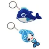  2pcs Mermaid Dolphin DIY Bead Cross Stitch Keychain Beads Embroidery Keyrings