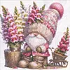 (US Local)Gnome - 9CT Partial Beaded Cross Stitch Kit(40x39cm)