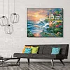 Seaside-Paint By Numbers Acrylic Painting 50*40cm