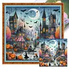 (Multi-Style) Halloween House-11CT Stamped Cross Stitch 50*50cm/19.69*19.69in