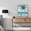 (No Printed Canvas)Counted Cross Stitch 11CT-Beach 46*36cm/18.11*14.17in